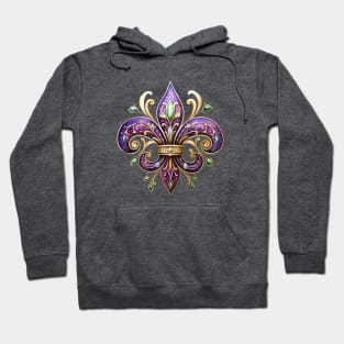 Mardi Gras Fleur de Lis Hoodie